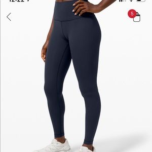 Lululemon wunder under full length pant in navy